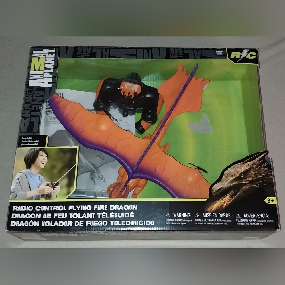 Animal Planet R/C Remote Control Flying Fire Dragon Remote Control Toy 18“